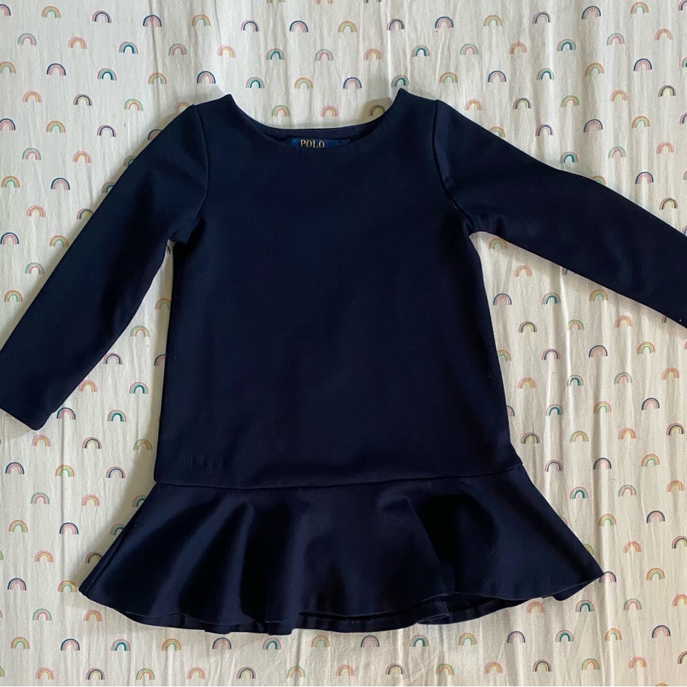 Polo Ralph Lauren navy dress. Size 2T.
